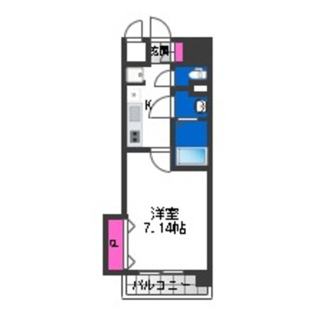 布施駅 徒歩5分 13階の物件間取画像